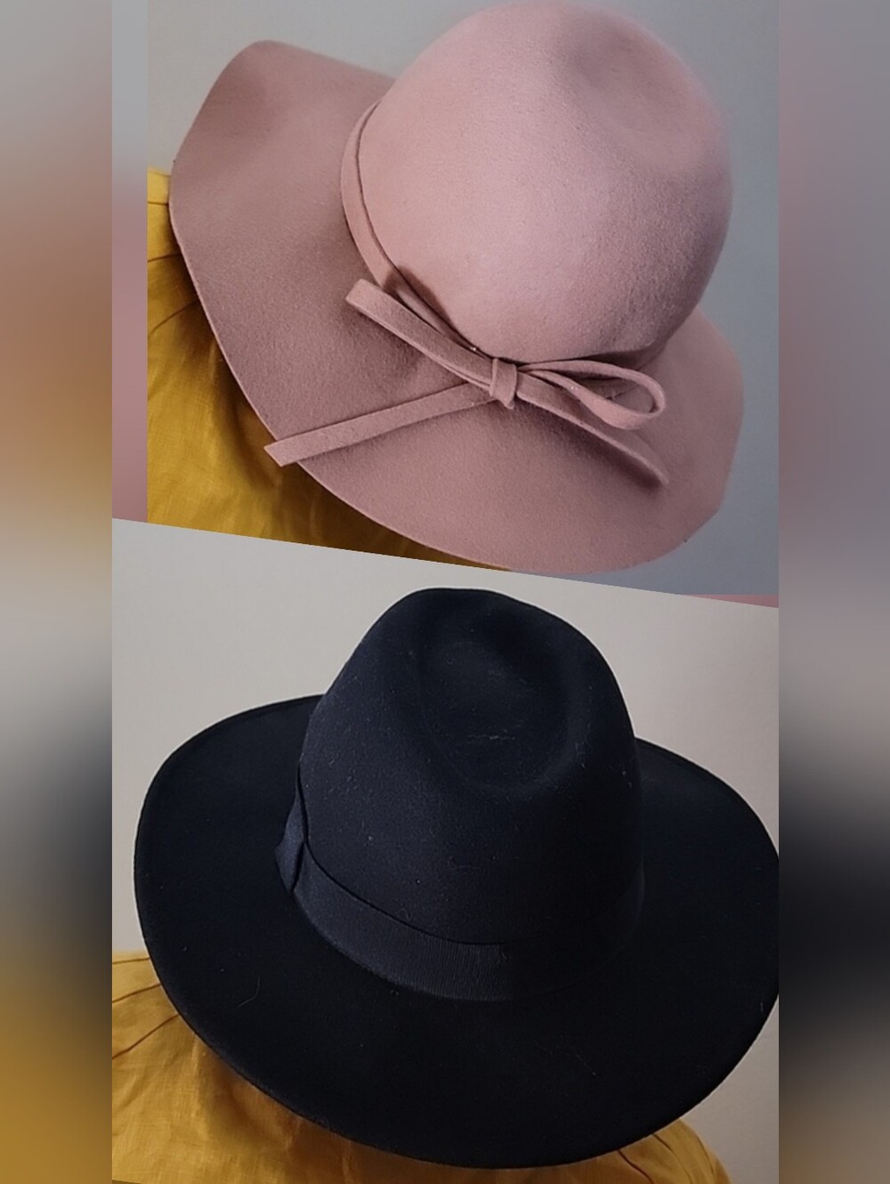 2 HATS  H&M BLACK / D&Y CAMEL  👒